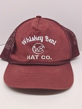 Whiskey Bent Hat Co Maroon Adjustable Snapback Mesh Trucker Hat - £13.77 GBP