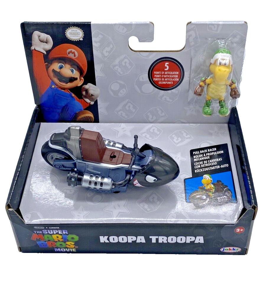 Nintendo Super Mario Bros Movie Pull Back Racer Koopa Troopa - £15.18 GBP