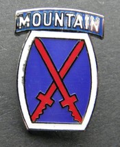 Us Army 10th Mountain Division Lapel Hat Pin 1 Inch - £4.51 GBP
