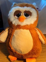 Owl Plush Best Made Toys 2015 Embroidered Sad Eyes Stuffed Animal 23&quot; So... - £20.97 GBP