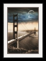 Moon Over San Francisco Framed Fine Art Print by Sophie 6 - £400.11 GBP