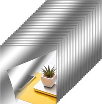 30 Pcs., 12 X 12 Inches, Flexible Mirror Sheets Self Adhesive Non Glass Mirror - £36.00 GBP