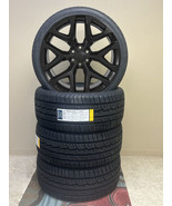 Chevy 24&quot; Black Snowflake Wheels Tires Fits 2000-2025 Silverado Tahoe Su... - $2,964.59 CAD