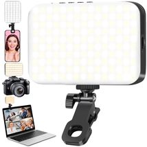 156 LED Selfie Light,Rechargeable Phone Light Clip with Front &amp; Back Clip,3 Ligh - $19.50