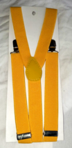 Suspenders Men Or Women Y-Shape Back Clip On Elastic Adjust Yellow #2 Co... - $12.59