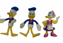 Walt Disney Donald Duck Daisy Resort Epcot Bendable Figurines Collectables Lot 3 - $14.80