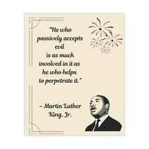 MLK Lesser Known Quote Matte Parchment Poster, Wall Art, Home Decor, His... - $149.76 MXN