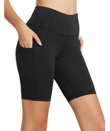 Women&#39;S 8&quot;/ 5&quot;/ 3&quot; Biker Shorts High Waist Yoga Workout Gym Running Voll... - £21.63 GBP