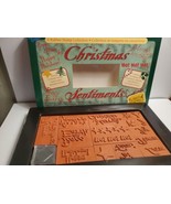 Rubber Stampede Christmas Sentiments Set of 15 Holiday Stamps Love, Peac... - £26.13 GBP