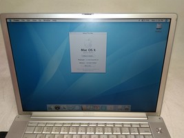 Apple PowerBook G4 15&quot; 1.5GHz 1GB 80GB Mac OSX 10.4 Radeon BAD Keyboard ... - £100.60 GBP