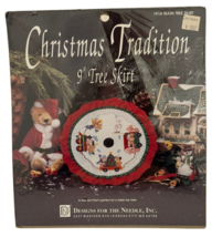 Christmas Tradition Cross Stitch Kit 9 Inch Tree Skirt Train Small Table... - £7.84 GBP