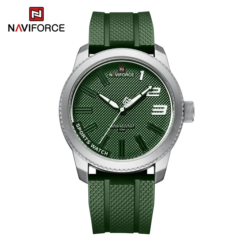  Luxury Silicone Strap Mens Watches Waterproof Sport Quartz Military Watch Men W - £24.68 GBP