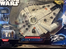 2022 Star Wars Micro Galaxy Squadron Millennium Falcon New! Motion Lights Sounds - £115.54 GBP