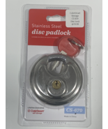 2-3/4&quot; Stainless Steel Disc Padlock Self Storage Lock with Keys New - $379.94 MXN