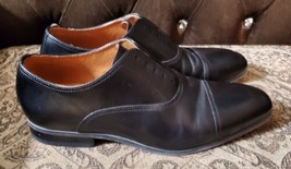 Florsheim Oxford Shoes Dress Mens  9.5 D Derby Leather Black Cap Toe Lace Up - £17.73 GBP
