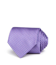 allbrand365 designer Mens Textured Neat Silk Classic Tie Purple One Size - £29.72 GBP