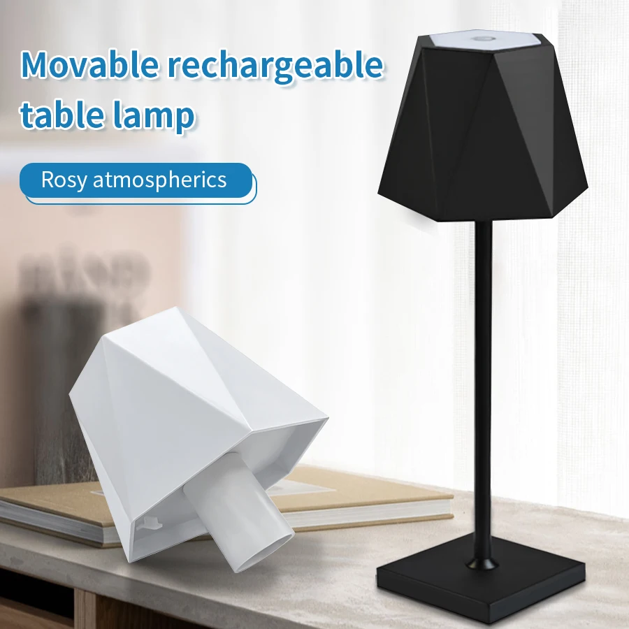 LED Desk Lamps For Room Rechargeable Table Lamp Three Colors Bedside Cre... - $18.23+