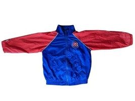 Vintage Chicago Cubs Majestic Youth Size 4 Windbreaker Jacket Full Zip EUC - £18.71 GBP