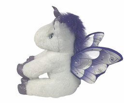 The Bear Factory Purple and White Sparkly Unicorn Wings 12” Plush Animal - £28.29 GBP
