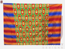 Kente Cloth Ghana African Handwoven Fabric Ashanti Kente African Art 6 yards  - £224.11 GBP