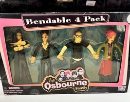 Osbourne Family 4 Pack Bendable Figurines NEW in Sealed Box WOW! RARE - $75.00
