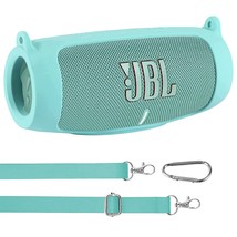 co2CREA Silicone Travel Case Replacement for JBL Charge 5 Waterproof Blu... - £31.96 GBP