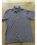 Criquet Performance Striped Short Sleeve Pocket Golf/Polo Shirt L - $537.76 MXN