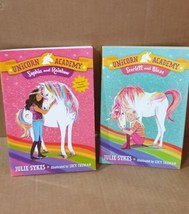 Bundle 2 Books/ Unicorn Academy: #1 Sophia &amp; Rainbow #1 + Scarlet &amp; Blaze #2 - £7.60 GBP