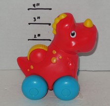 2017 Mattel Fisher Price Rollin Dino Red Sensory Curiosity - £8.40 GBP