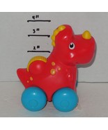 2017 Mattel Fisher Price Rollin Dino Red Sensory Curiosity - $193.94 MXN