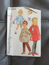 Vintage Simplicity 5685 Sewing Pattern Size 2 1964 jacket coat - £6.82 GBP