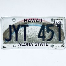 2015 United States Hawaii Aloha Passenger License Plate JYT 451 - £17.38 GBP