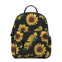 Deanfun Mini Backpa for Girls Printing Yellow flower Small Backpack Women Cute K - £98.93 GBP