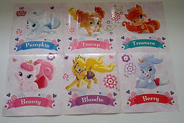 Disney princess disney palace pets  6 character poster teacup beauty berry - $19.75