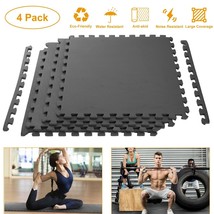 4Xexercise Floor Mat Fitness Foam Mat Tiles Puzzle Rug Pad Gym Workout Equipment - £68.93 GBP