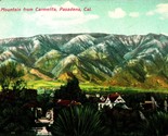Echo Mountain From Carmelita Pasadena California CA UNP Unused DB Postca... - $5.89