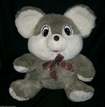 15&quot; Vintage Circus Circus Las Vegas Reno Gray Mouse Stuffed Animal Plush Toy Big - £26.57 GBP