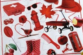 Jigsaw Puzzle CRAYOLA WORLD OF RED 24 Pieces 11&quot; x 8.25&quot; Bendon - £2.36 GBP