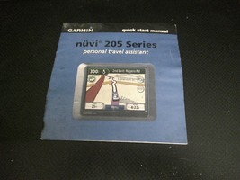 Garmin nuvi 205 Series Personal Travel Assistant Quick Start Manual - $6.92