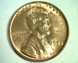 1953 LINCOLN CENT CHOICE / GEM UNCIRCULATED RED/ BROWN CH /GEM UNC. R/B ... - £3.18 GBP