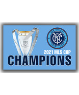 New York City FC MLS Cup Champions Soccer Flag 90x150cm 3x5ft Fan Best B... - €12,72 EUR