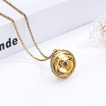 Openable Astronomical Ball Projection Fidget Anxiety Spinner Necklace 100 Langua - £12.99 GBP