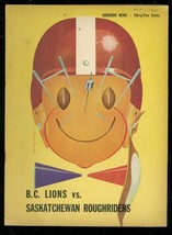LIONS V. ROUGHRIDERS CFL PROGRAM OCT 1 1955 FOOTBALL FN - $61.11