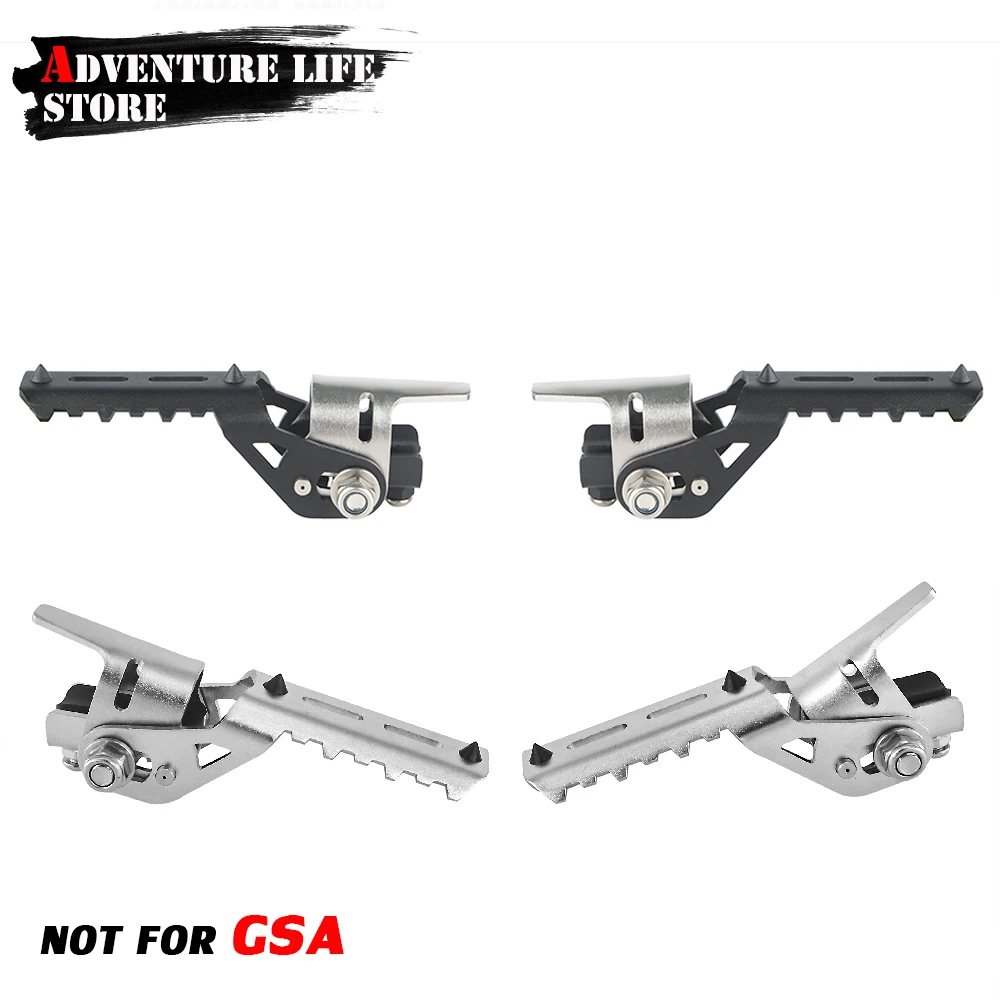 Motorcycle Highway Front Foot Pegs Folding Footrests Clamps 22-25mm For BMW - $26.18
