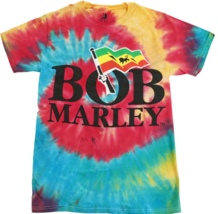 Mens T-shirt Bob Marley Logo Tie Dye - £15.10 GBP