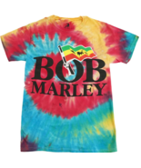 Mens T-shirt Bob Marley Logo Tie Dye - £17.74 GBP