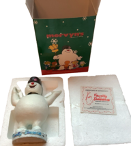 2001 Mervyn&#39;s of California Frosty the Snowman Bobblehead Exclusive w/ Box - £8.65 GBP
