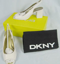 NEW $245 Donna Karan DKNY Shoes (Pumps Heels)!  8  *Off White*  *Italy* - £111.90 GBP