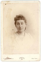 Circa 1891 Cabinet Card Ivoryette Beautiful Woman Dana New York, Ny Broadway - £7.44 GBP