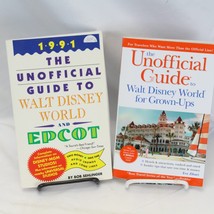 Unofficial Guide Walt Disney World 1991 2 Books Mickey Mouse Florida Epcot  - $8.81